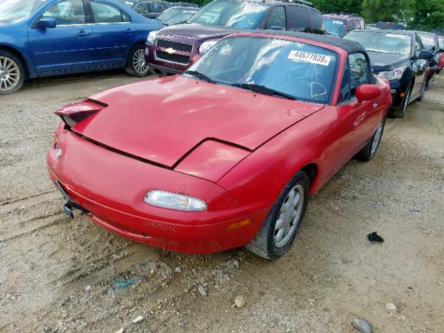 JM1NA3510N0310128 - 1992 MAZDA MX-5 MIATA RED photo 2