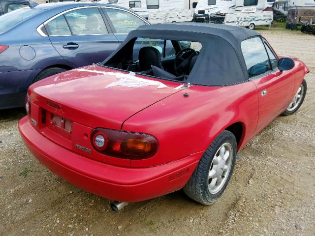 JM1NA3510N0310128 - 1992 MAZDA MX-5 MIATA RED photo 4