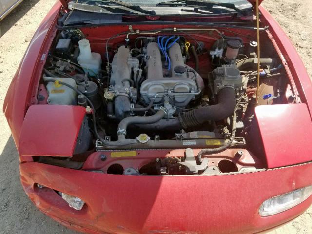 JM1NA3510N0310128 - 1992 MAZDA MX-5 MIATA RED photo 7