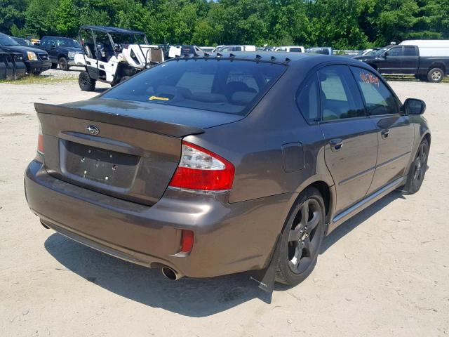 4S3BL856784218792 - 2008 SUBARU LEGACY 3.0 BROWN photo 4