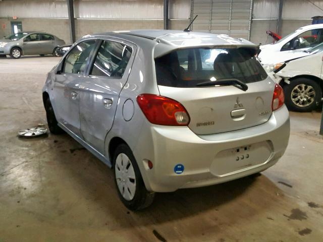 ML32A3HJ6FH048023 - 2015 MITSUBISHI MIRAGE DE SILVER photo 3