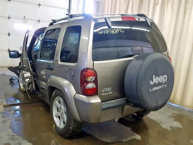 1J4GL58K86W141231 - 2006 JEEP LIBERTY LI TAN photo 3