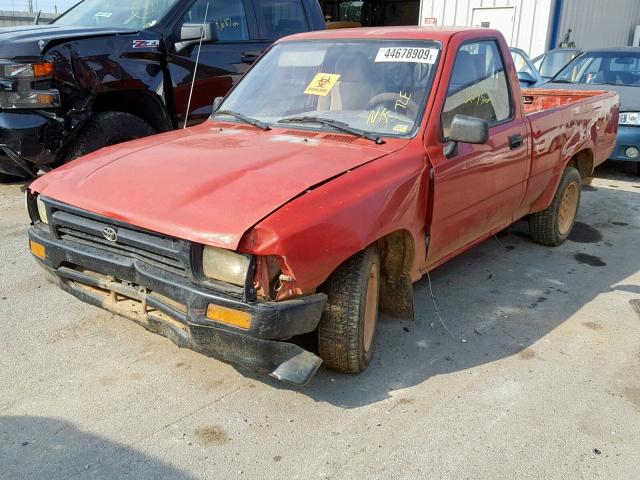 4TARN81A8PZ120614 - 1993 TOYOTA PICKUP 1/2 RED photo 2