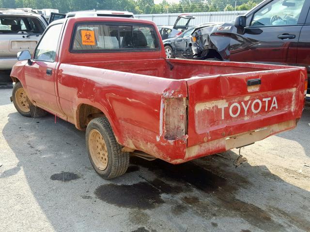 4TARN81A8PZ120614 - 1993 TOYOTA PICKUP 1/2 RED photo 3