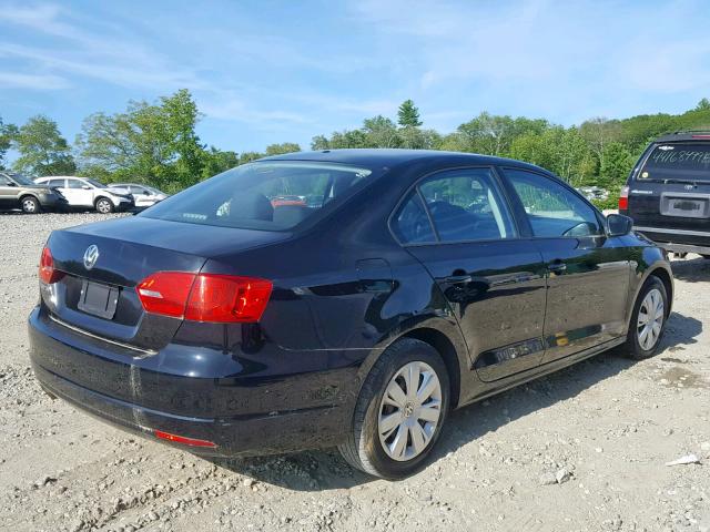 3VW2K7AJ0CM336071 - 2012 VOLKSWAGEN JETTA BASE 黑色 照片 4