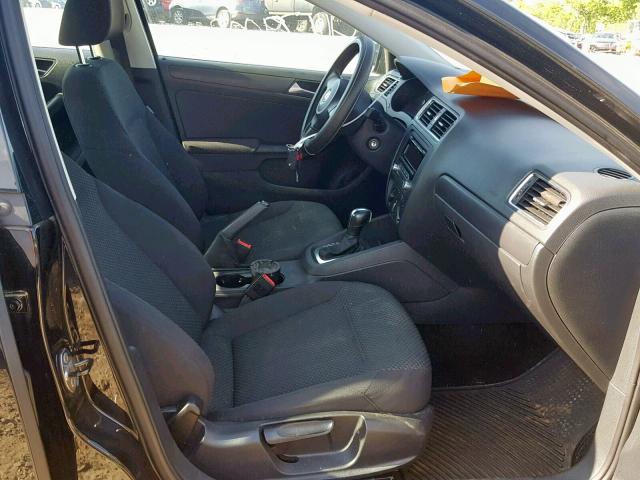 3VW2K7AJ0CM336071 - 2012 VOLKSWAGEN JETTA BASE 黑色 照片 5