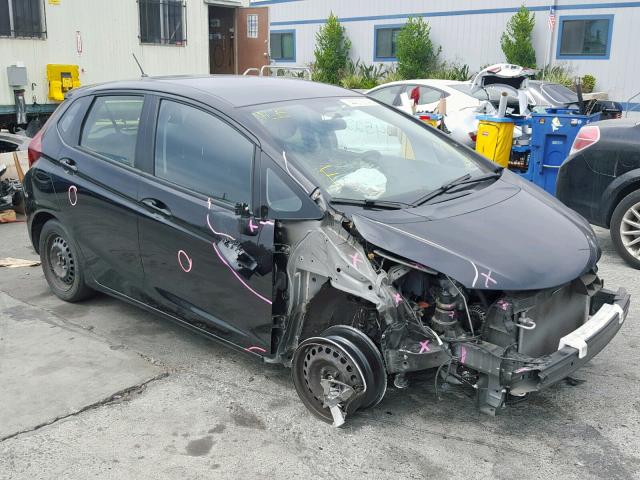 JHMGK5H53HS013443 - 2017 HONDA FIT LX BLACK photo 1