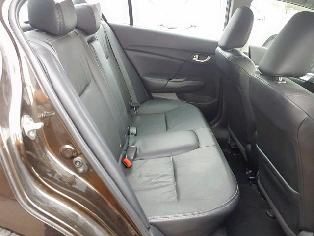 2HGFB2F94EH519756 - 2014 HONDA CIVIC EXL 棕色 照片 6