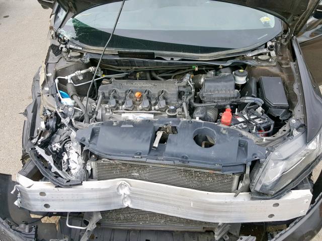 2HGFB2F94EH519756 - 2014 HONDA CIVIC EXL 棕色 照片 7