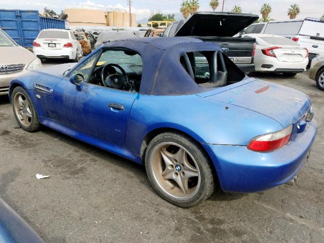 WBSCK9342YLC92332 - 2000 BMW M ROADSTER BLUE photo 3