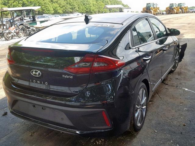 KMHC05LC5KU119329 - 2019 HYUNDAI IONIQ LIMI BLACK photo 4