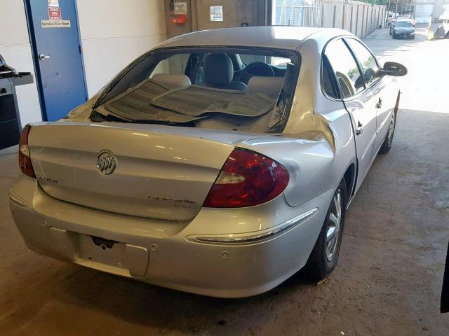 2G4WD532X51229723 - 2005 BUICK LACROSSE C SILVER photo 4