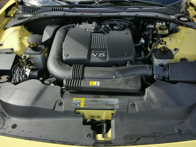 1FAHP60AX2Y119436 - 2002 FORD THUNDERBIR YELLOW photo 7