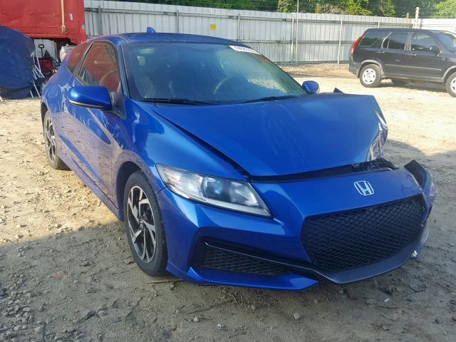 JHMZF1D49GS001413 - 2016 HONDA CR-Z BLUE photo 1