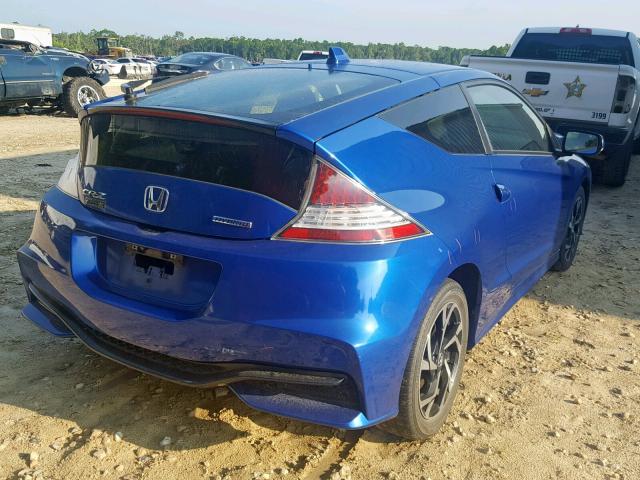 JHMZF1D49GS001413 - 2016 HONDA CR-Z BLUE photo 4