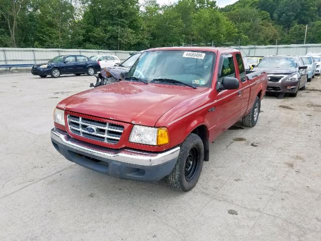 1FTYR14U01TA55463 - 2001 FORD RANGER SUP RED photo 2