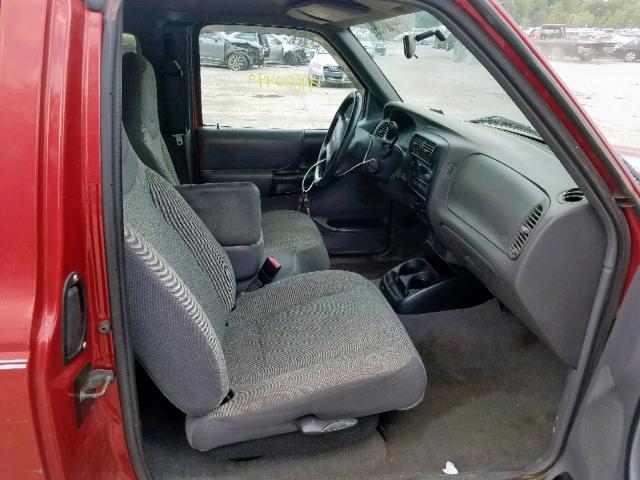 1FTYR14U01TA55463 - 2001 FORD RANGER SUP RED photo 5