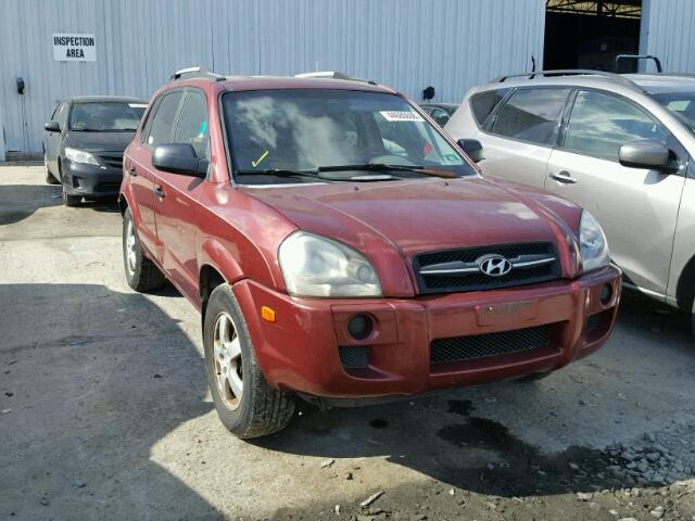 KM8JM12B05U107297 - 2005 HYUNDAI TUCSON GL RED photo 1