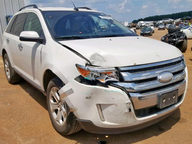 2FMDK3JC8BBB60503 - 2011 FORD EDGE SEL WHITE photo 1