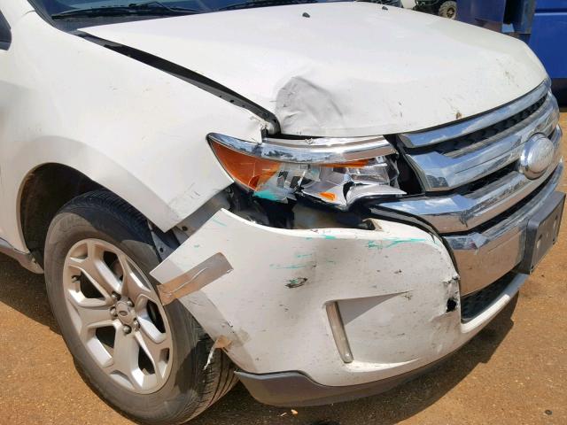 2FMDK3JC8BBB60503 - 2011 FORD EDGE SEL WHITE photo 9