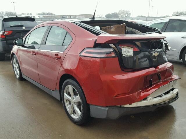 1G1RB6E49CU104170 - 2012 CHEVROLET VOLT RED photo 3