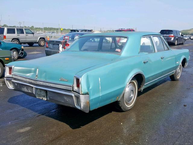 336697G117187 - 1967 OLDSMOBILE CUTLASS TEAL photo 4