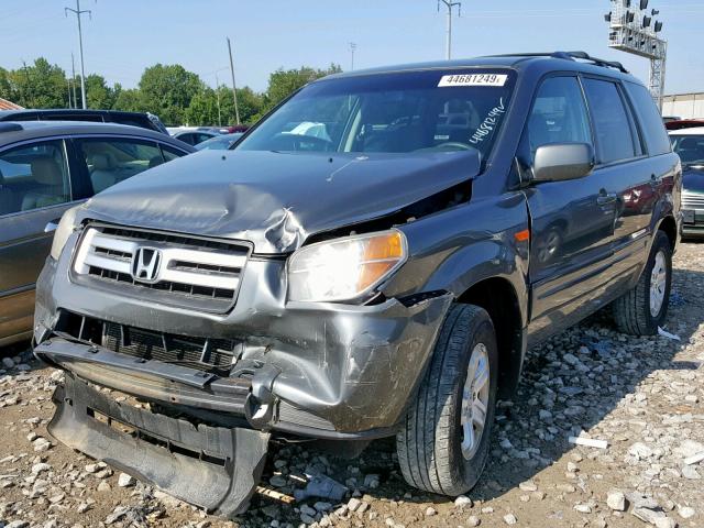 5FNYF18228B032149 - 2008 HONDA PILOT VP GRAY photo 2