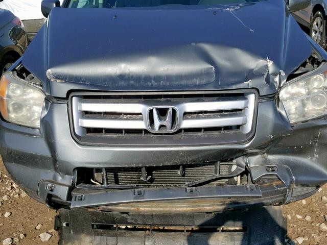 5FNYF18228B032149 - 2008 HONDA PILOT VP GRAY photo 7