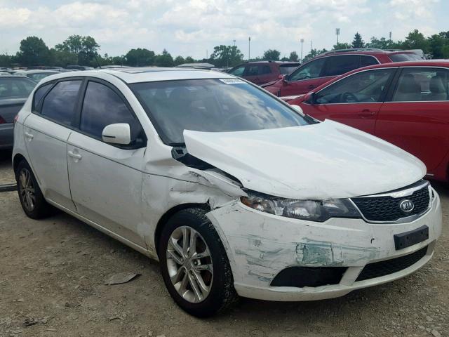 KNAFU5A21C5529165 - 2012 KIA FORTE EX WHITE photo 1