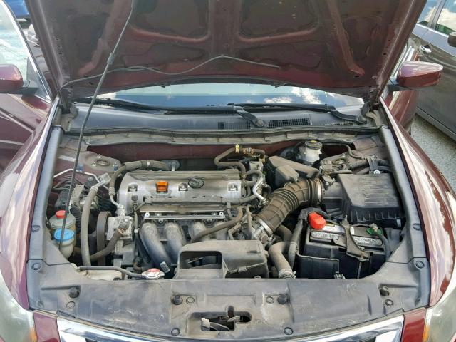 1HGCP26419A179513 - 2009 HONDA ACCORD LXP MAROON photo 7