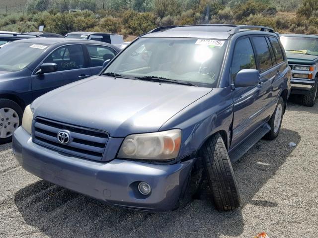 JTEEP21A140050606 - 2004 TOYOTA HIGHLANDER BLUE photo 2