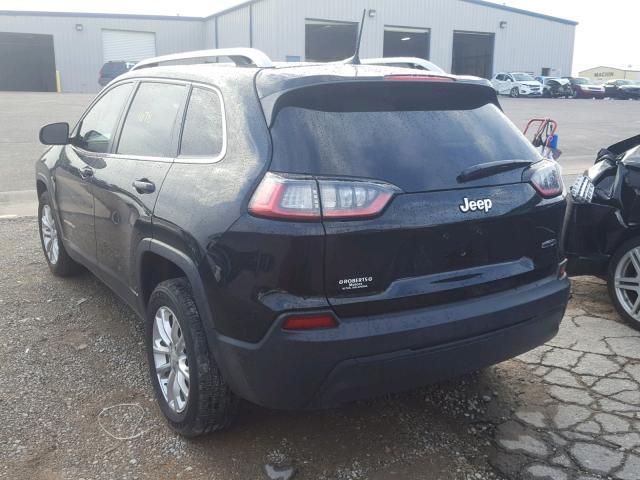 1C4PJLCB3KD175784 - 2019 JEEP CHEROKEE L BLACK photo 3