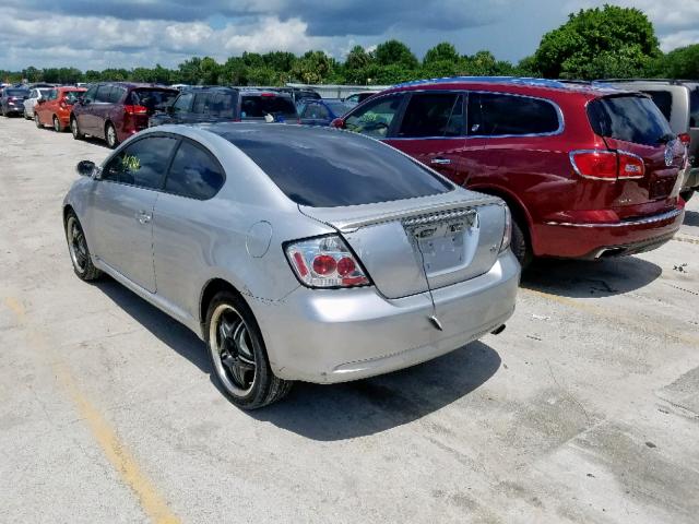 JTKDE167360066802 - 2006 TOYOTA SCION TC ვერცხლისფერი ფოტო 3