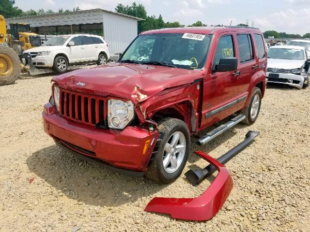 1J8GN28K29W551048 - 2009 JEEP LIBERTY SP RED photo 2