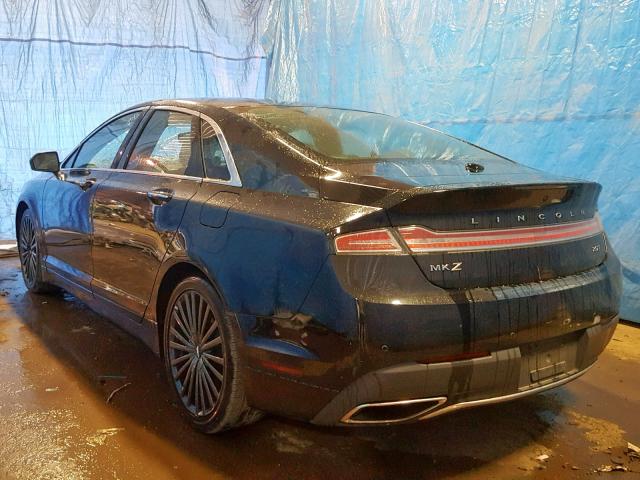 3LN6L5E91JR600092 - 2018 LINCOLN MKZ RESERV BLACK photo 3