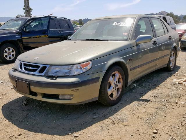 YS3EF45E9X3096518 - 1999 SAAB 9-5 SE GREEN photo 2