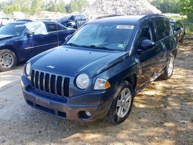 1J8FF47WX7D597549 - 2007 JEEP COMPASS BLUE photo 2