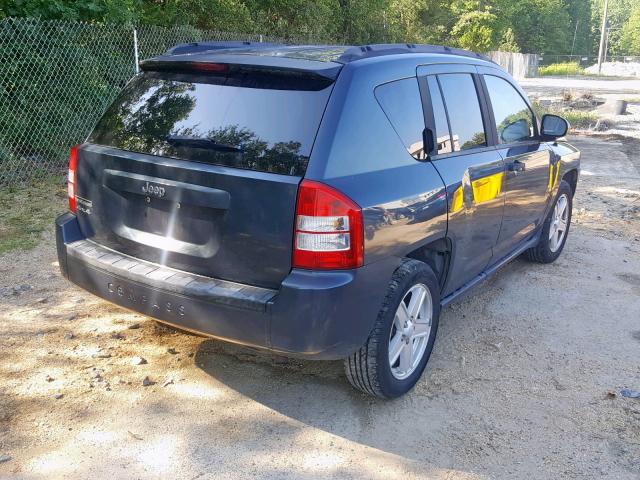 1J8FF47WX7D597549 - 2007 JEEP COMPASS BLUE photo 4