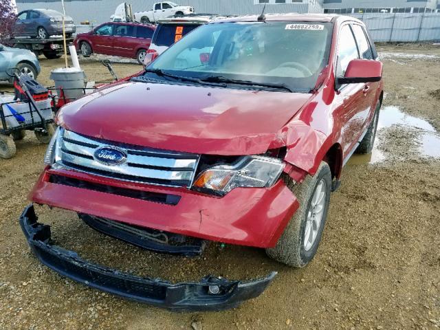 2FMDK48C97BB06274 - 2007 FORD EDGE SEL RED photo 2