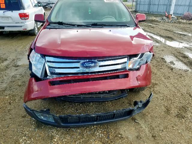 2FMDK48C97BB06274 - 2007 FORD EDGE SEL RED photo 9