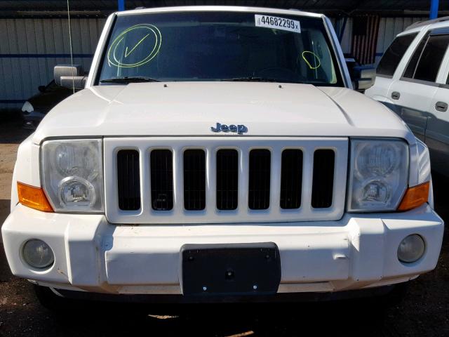 1J8HG48K66C198241 - 2006 JEEP COMMANDER WHITE photo 10
