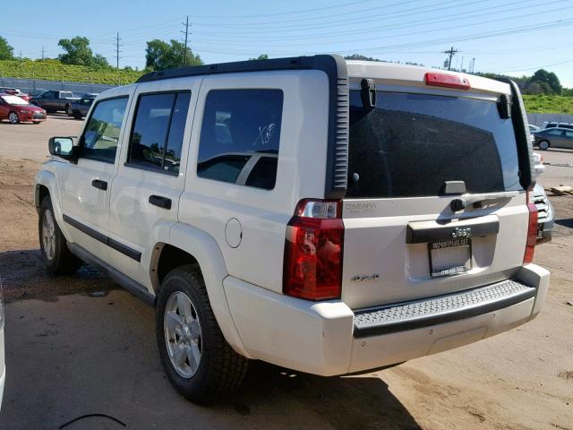 1J8HG48K66C198241 - 2006 JEEP COMMANDER WHITE photo 3
