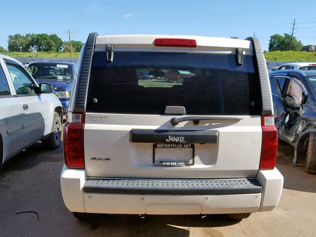 1J8HG48K66C198241 - 2006 JEEP COMMANDER WHITE photo 9