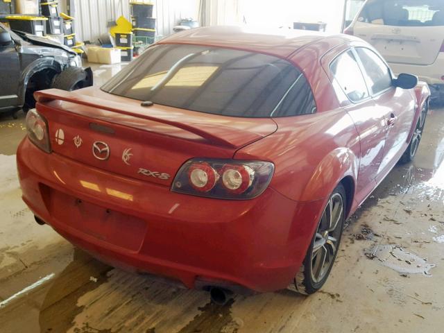 JM1FE1RP8B0405057 - 2011 MAZDA RX8 RED photo 4