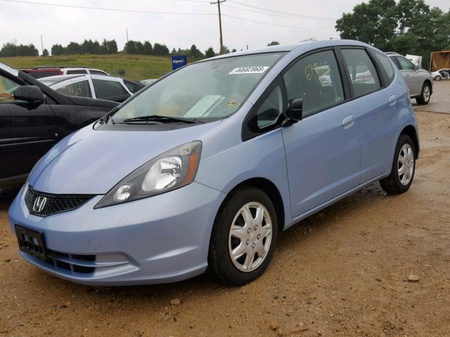 JHMGE88259C001160 - 2009 HONDA FIT BLUE photo 2