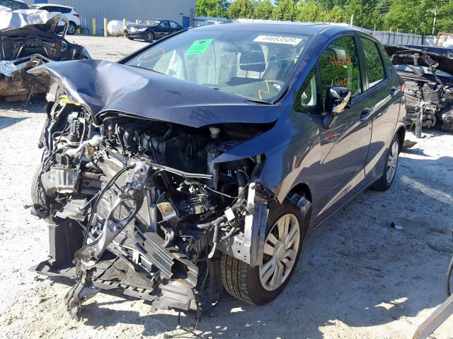 3HGGK5H57FM706055 - 2015 HONDA FIT LX GRAY photo 2