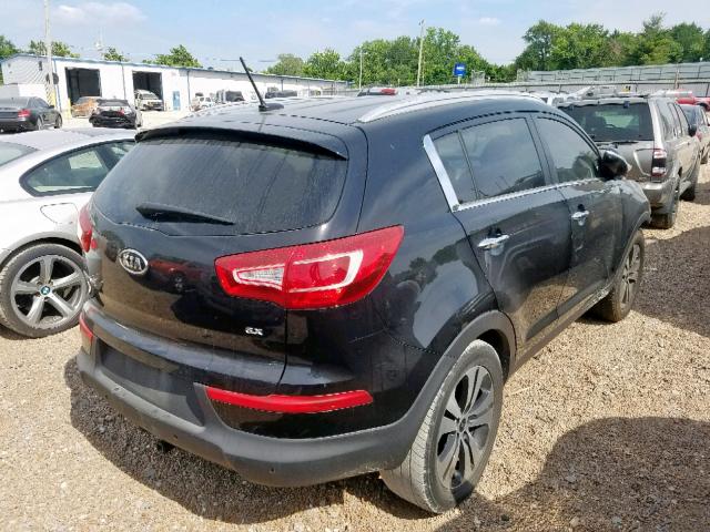 KNDPC3A2XC7277998 - 2012 KIA SPORTAGE E BLACK photo 4