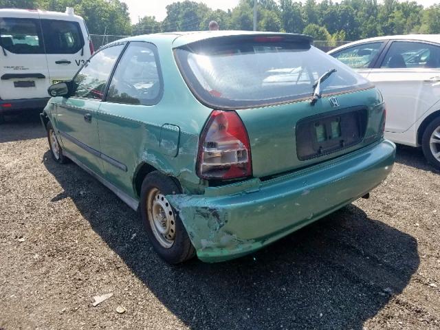 2HGEJ6448TH106037 - 1996 HONDA CIVIC DX GREEN photo 3