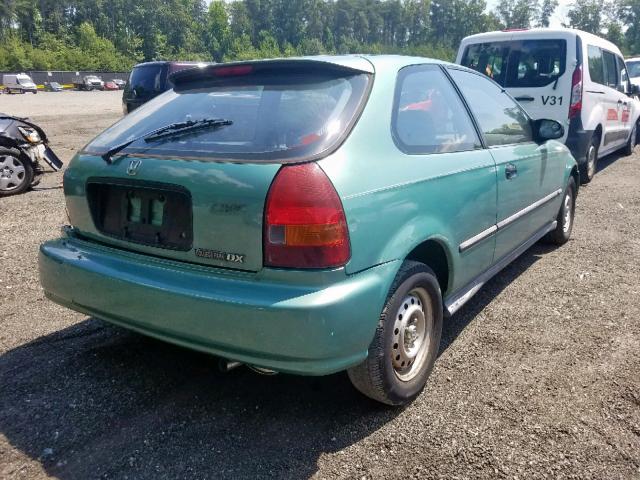 2HGEJ6448TH106037 - 1996 HONDA CIVIC DX GREEN photo 4