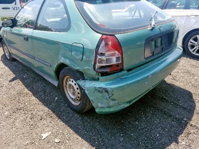 2HGEJ6448TH106037 - 1996 HONDA CIVIC DX GREEN photo 9